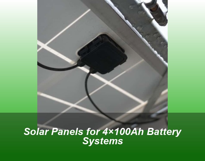 Solar Panels for 4×100Ah Battery Systems